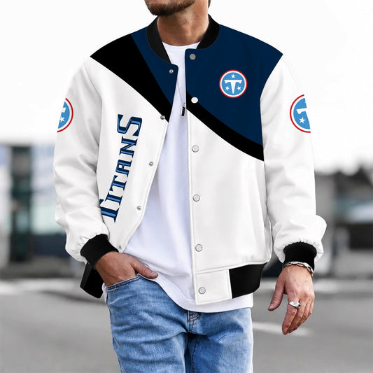 [TOUCHDOWN DEAL] NEW CUSTOMIZED NFL31 TST TENNESSEE TITANS SATIN VARSITY & BASEBALL JACKET