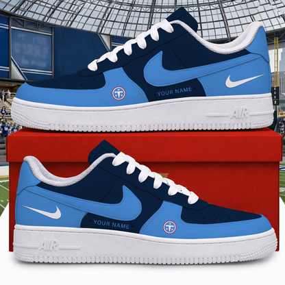 [TOUCHDOWN DEAL] NEW CUSTOMIZED NFL31 TST TENNESSEE TITANS AF1 SHOES