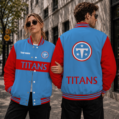 [TOUCHDOWN DEAL] NEW CUSTOMIZED NFL31 TST TENNESSEE TITANS SATIN VARSITY & BASEBALL JACKET
