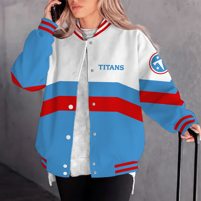 [TOUCHDOWN DEAL] NEW CUSTOMIZED NFL31 TST TENNESSEE TITANS SATIN VARSITY & BASEBALL JACKET