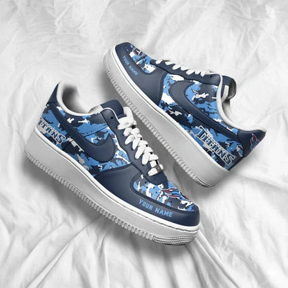 [TOUCHDOWN DEAL] NEW CUSTOMIZED NFL31 TST TENNESSEE TITANS AF1 SNEAKERS