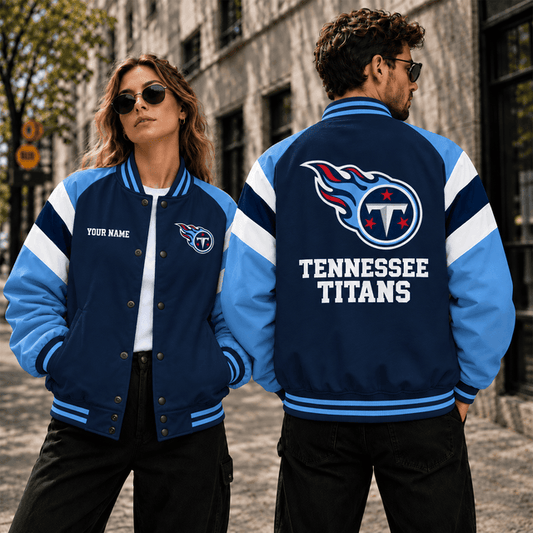 [TOUCHDOWN DEAL] NEW CUSTOMIZED NFL31 TST TENNESSEE TITANS SATIN VARSITY & BASEBALL JACKET