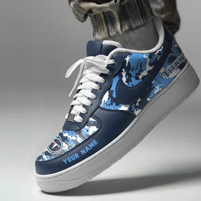 [TOUCHDOWN DEAL] NEW CUSTOMIZED NFL31 TST TENNESSEE TITANS AF1 SNEAKERS