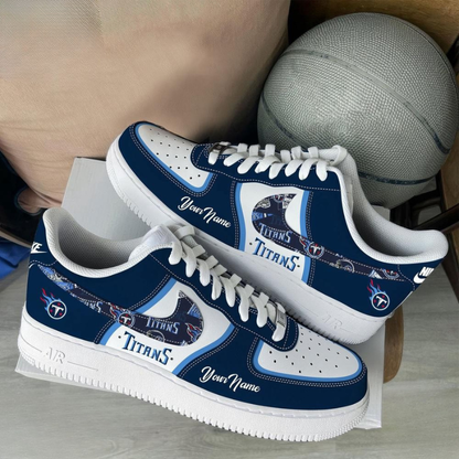 [TOUCHDOWN DEAL] NEW CUSTOMIZED NFL31 TST TENNESSEE TITANS AF1 SNEAKERS