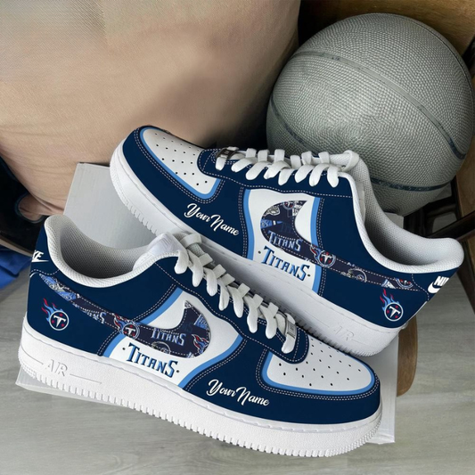 [TOUCHDOWN DEAL] NEW CUSTOMIZED NFL31 TST TENNESSEE TITANS AF1 SNEAKERS
