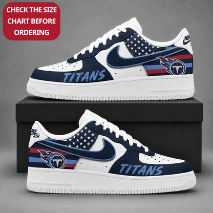 [TOUCHDOWN DEAL] NEW CUSTOMIZED NFL31 TST TENNESSEE TITANS AF1 SHOES