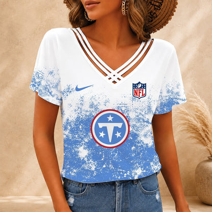 [TOUCHDOWN DEAL] NEW CUSTOMIZED NFL31 TST TENNESSEE TITANS V-NECK SHIRT