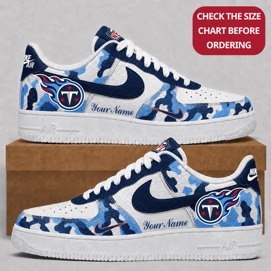 [TOUCHDOWN DEAL] NEW CUSTOMIZED NFL31 TST TENNESSEE TITANS AF1 SHOES