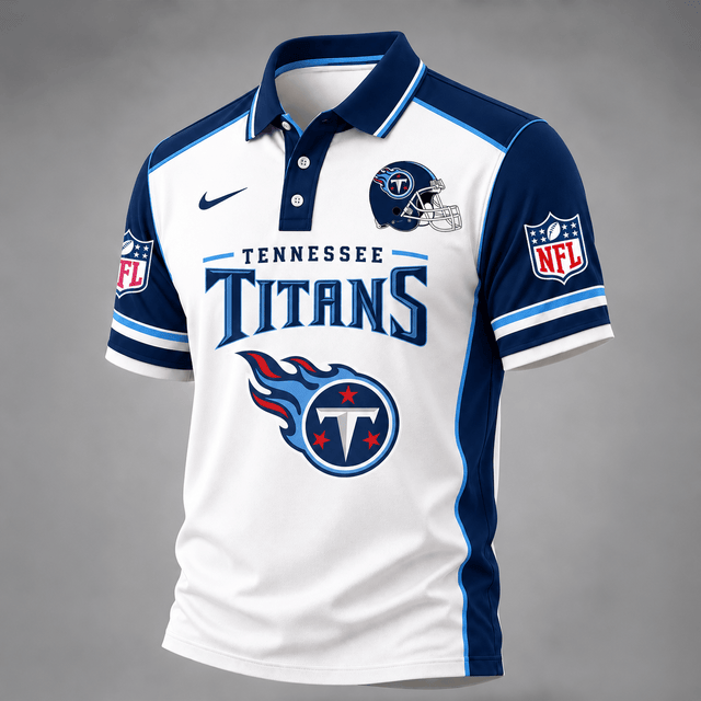 [TOUCHDOWN DEAL] NEW CUSTOMIZED NFL31 TST THE TITANS POLO SHIRT