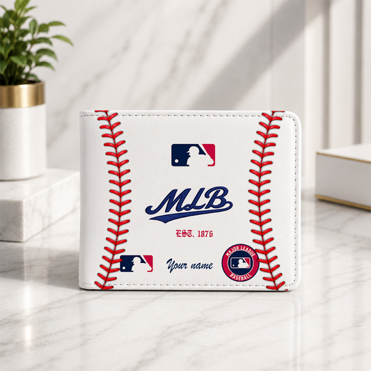 [HOMERUN DEAL] NEW CUSTOMIZED MLB31 MAJOR LEAGUE BASEBALL LEATHER WALLET