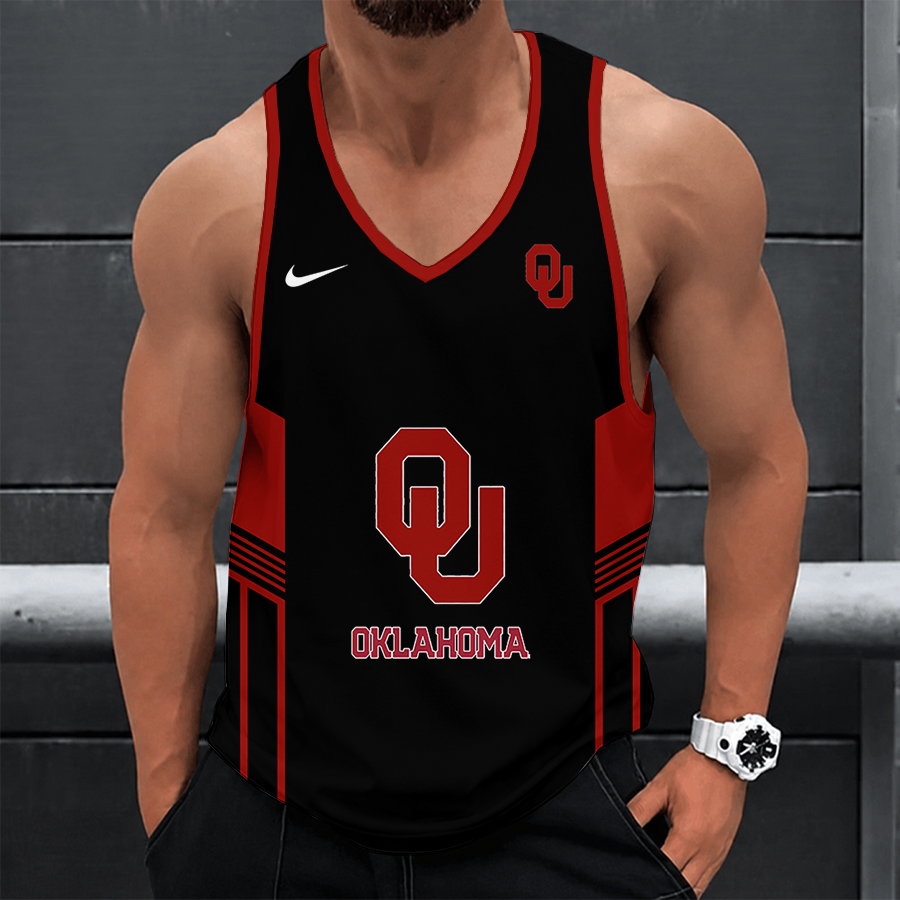 [TOUCHDOWN DEAL] NEW CUSTOMIZED NCAA FBS31 OUS OKLAHOMA SOONERS UNISEX TANK TOP
