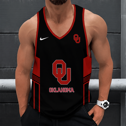[TOUCHDOWN DEAL] NEW CUSTOMIZED NCAA FBS31 OUS OKLAHOMA SOONERS UNISEX TANK TOP