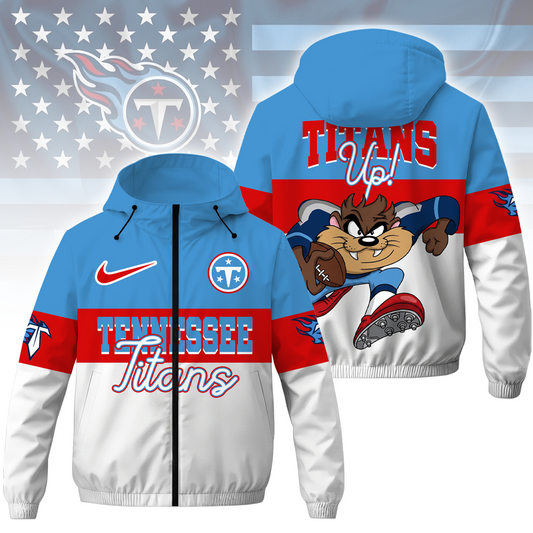 [TOUCHDOWN DEAL] NEW CUSTOMIZED NFL31 TST TENNESSEE TITANS WINDBREAKER JACKET
