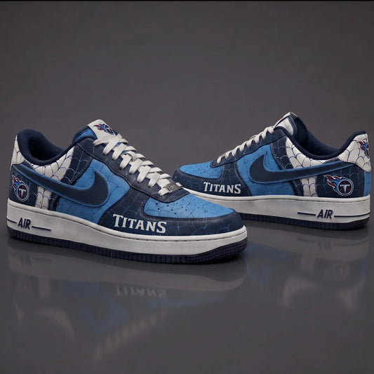 [TOUCHDOWN DEAL] NEW CUSTOMIZED NFL31 TST TENNESSEE TITANS x SPIDER AF1 SHOES