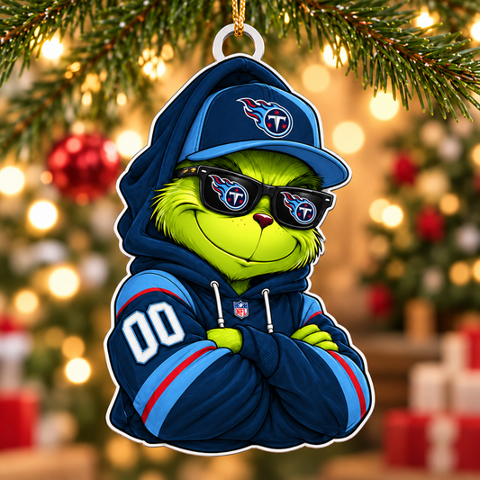 [TOUCHDOWN DEAL] NEW CUSTOMIZED NFL31 TST TENNESSEE TITANS CHRISTMAS ACRYLIC ORNAMENT