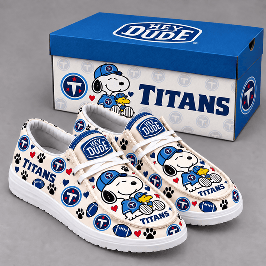 [TOUCHDOWN DEAL] NEW CUSTOMIZED NFL31 TST TENNESSEE TITANS LOAFER SHOES