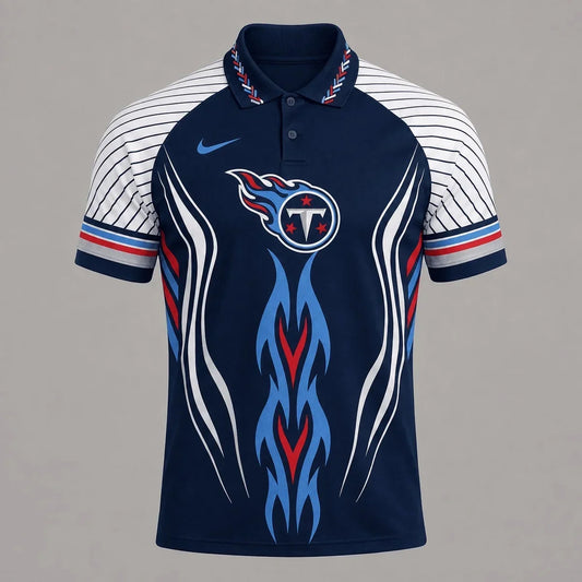 [TOUCHDOWN DEAL] NEW CUSTOMIZED NFL31 TST TENNESSEE TITANS POLO SHIRT