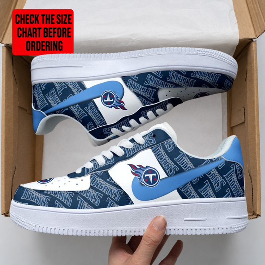 [TOUCHDOWN DEAL] NEW CUSTOMIZED NFL31 TST TENNESSEE TITANS AF1 SHOES