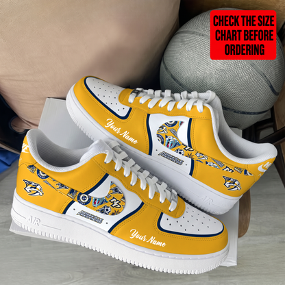 [PUCK DROP DEAL] NEW CUSTOMIZED NHL31 NVP NASHVILLE PREDATORS AF1 SHOES