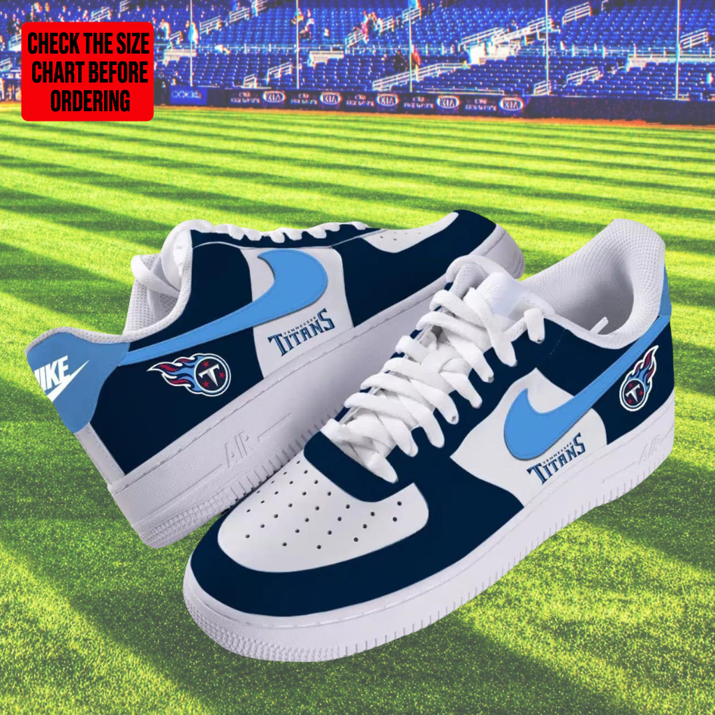 [TOUCHDOWN DEAL] NEW CUSTOMIZED NFL31 TST TENNESSEE TITANS AF1 SHOES