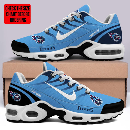 [TOUCHDOWN DEAL] NEW CUSTOMIZED NFL31 TST TENNESSEE TITANS AIR MAX PLUS SNEAKERS