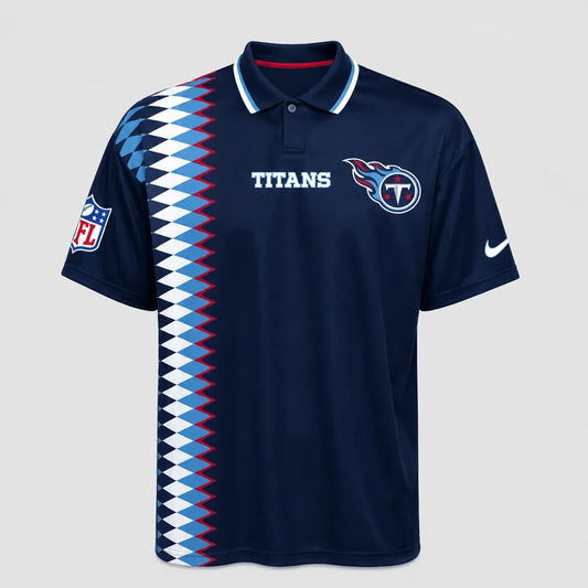 [TOUCHDOWN DEAL] NEW CUSTOMIZED NFL31 TST TENNESSEE TITANS POLO SHIRT