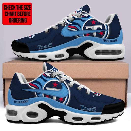 [TOUCHDOWN DEAL] NEW CUSTOMIZED NFL31 TST TENNESSEE TITANS AIR MAX PLUS SNEAKERS