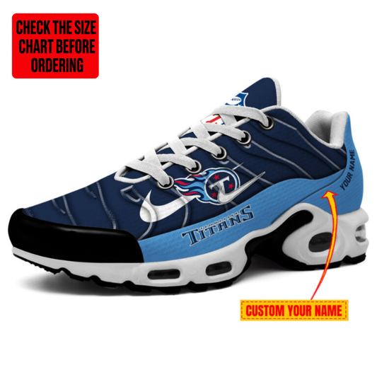 [TOUCHDOWN DEAL] NEW CUSTOMIZED NFL31 TST TENNESSEE TITANS AIR MAX PLUS SNEAKERS