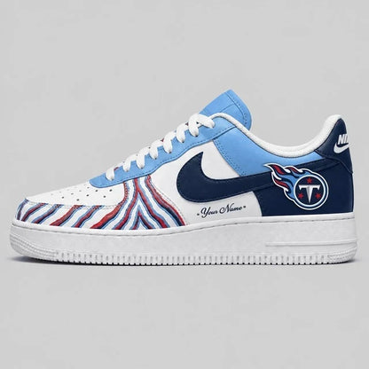 [TOUCHDOWN DEAL] NEW CUSTOMIZED NFL31 TST TENNESSEE TITANS AF1 SHOES