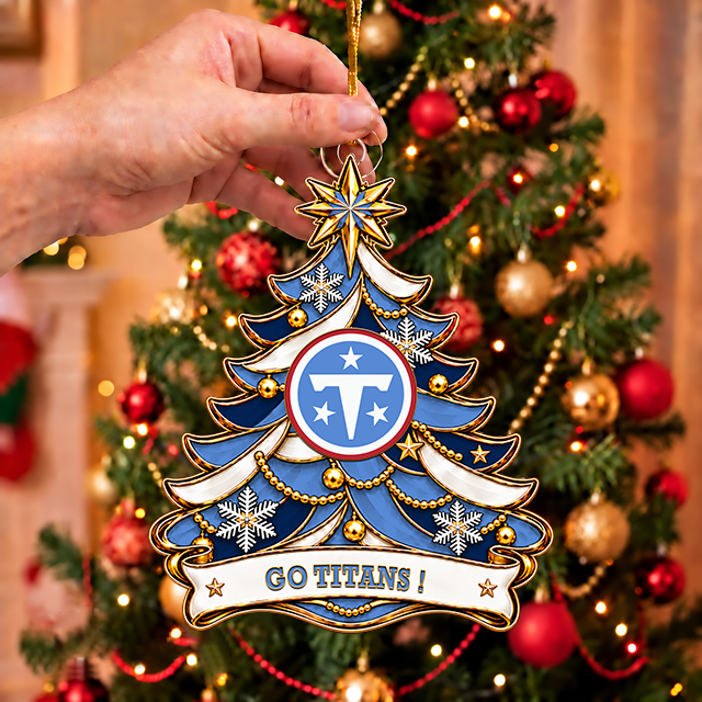 [TOUCHDOWN DEAL] NEW CUSTOMIZED NFL31 TST TENNESSEE TITANS CHRISTMAS ACRYLIC ORNAMENT