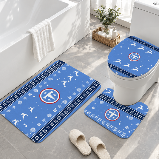 [TOUCHDOWN DEAL] NEW CUSTOMIZED NFL31 TST TENNESSEE TITANS 3-PIECE BATHROOM RUG SET