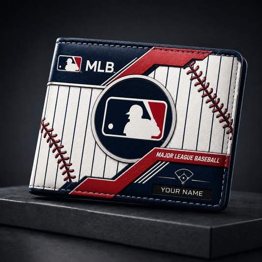 [HOMERUN DEAL] NEW CUSTOMIZED MLB31 MAJOR LEAGUE BASEBALL LEATHER WALLET