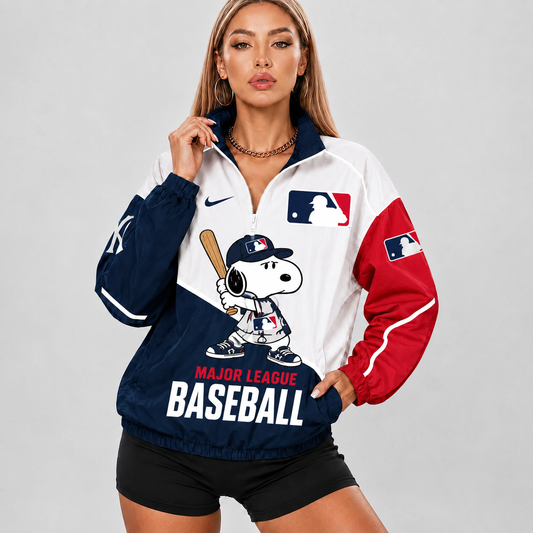 [HOMERUN DEAL] NEW CUSTOMIZED MLB31 MAJOR LEAGUE BASEBALL V-NECK ZIPPER SWEATSHIRT JACKET