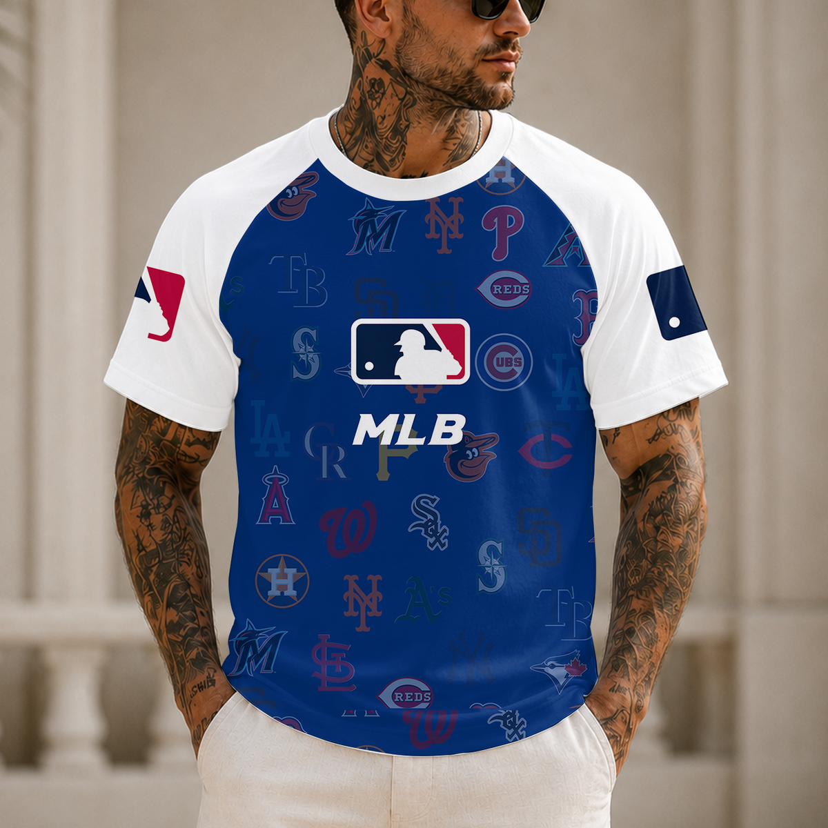 [HOMERUN DEAL] NEW MLB32 ALL TEAMS CUSTOMIZED RAGLAN TEE
