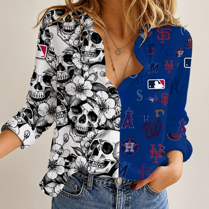 [HOMERUN DEAL] NEW CUSTOMIZED MLB32 MLB ALL TEAMS WOMEN'S CASUAL SHIRT