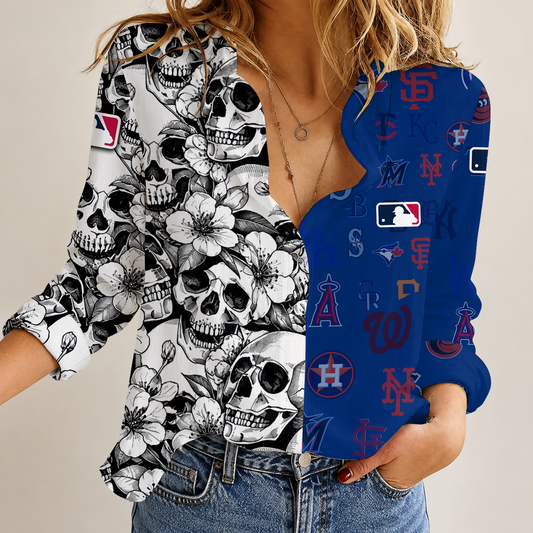[HOMERUN DEAL] NEW CUSTOMIZED MLB32 MLB ALL TEAMS WOMEN'S CASUAL SHIRT