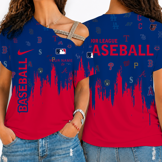 [HOMERUN DEAL] NEW CUSTOMIZED MLB32 MLB ALL TEAMS SHOULDER SHIRT