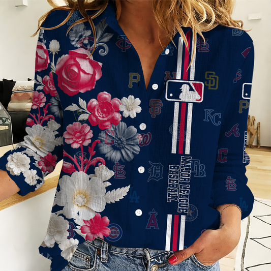 [HOMERUN DEAL] NEW CUSTOMIZED MLB32 MLB ALL TEAMS WOMEN'S CASUAL SHIRT