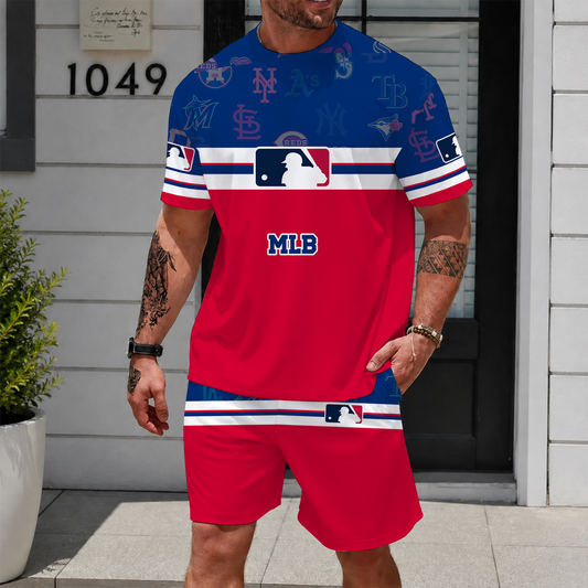 [HOMERUN DEAL] NEW CUSTOMIZED MLB32 ALL TEAMS UNISEX T-SHIRT & SHORTS SET