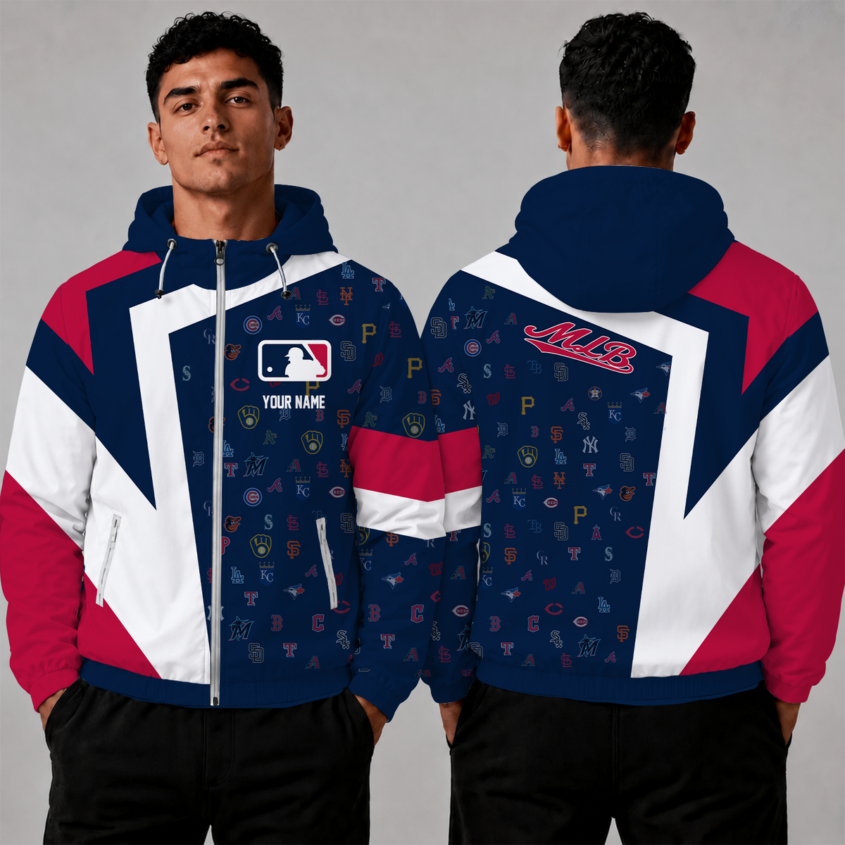 [HOMERUN DEAL] NEW CUSTOMIZED MLB32 ALL TEAMS WINDBREAKER JACKET