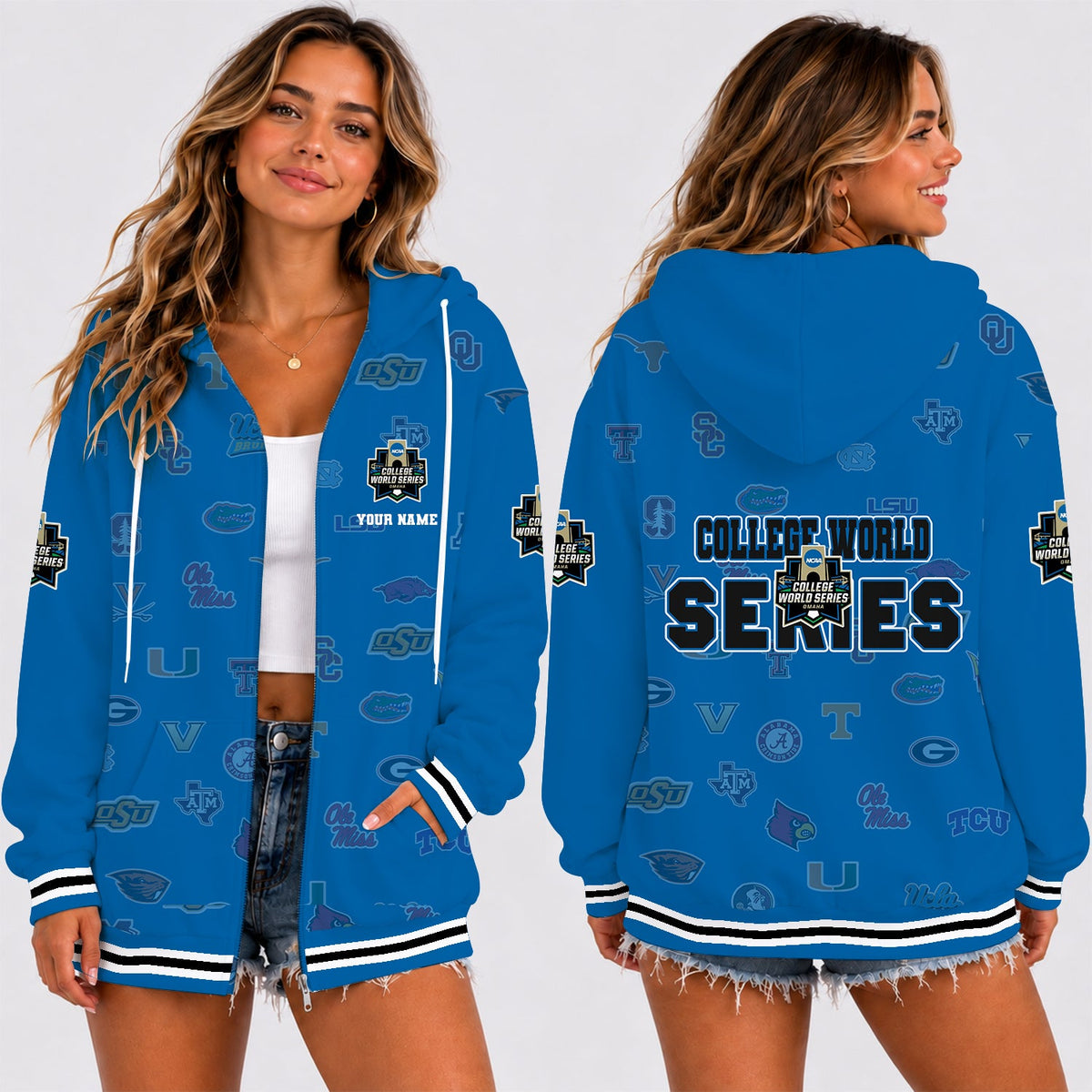 [HOMERUN DEAL] NEW CUSTOMIZED NCAA CWS32 ALL TEAMS T-SHIRT, HOODIE, ZIP HOODIE