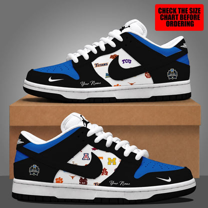 [HOMERUN DEAL] NEW CUSTOMIZED NCAA CWS32 ALL TEAMS DUNK LOW SHOES