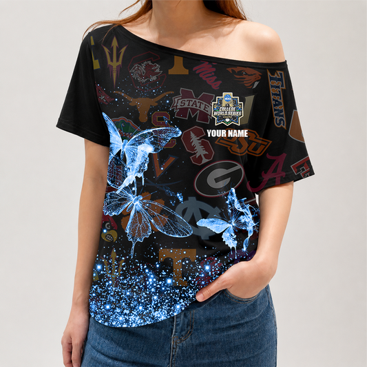 [HOMERUN DEAL] NEW CUSTOMIZED NCAA CWS32 ALL TEAMS OFF-SHOULDER SHIRT