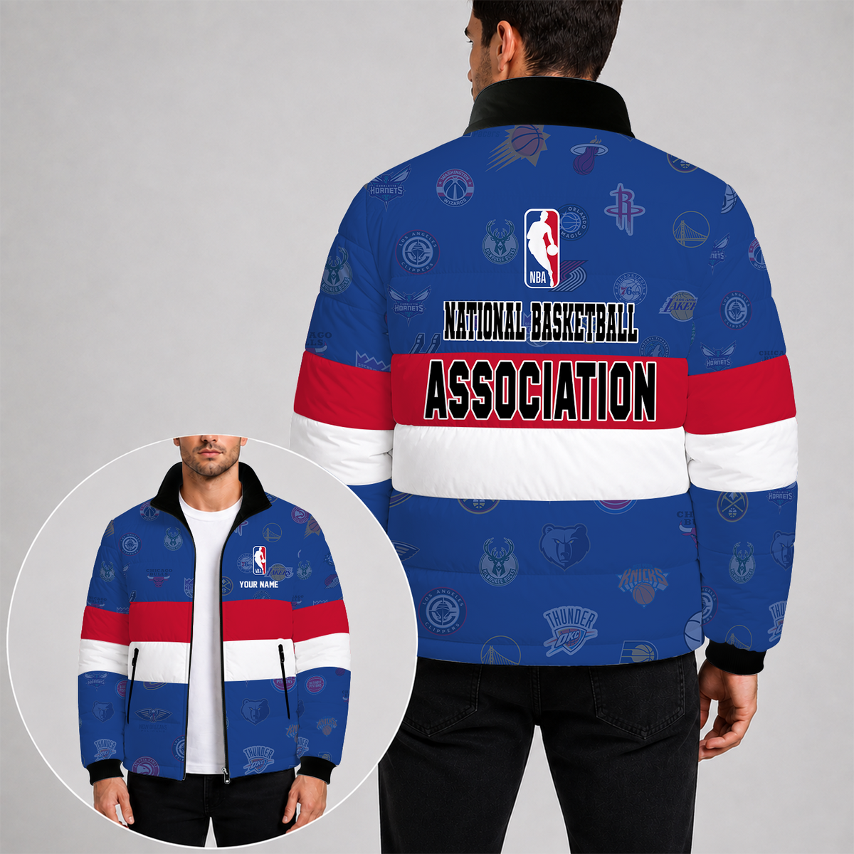 [SLAM DUNK DEAL] NEW CUSTOMIZED NBA32 ALL TEAMS PUFFER JACKET