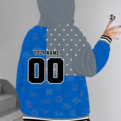 [SLAM DUNK DEAL] NEW CUSTOMIZED NCAA MAM32 BKM ALL TEAMS STRAPPY ZIP HOODIE