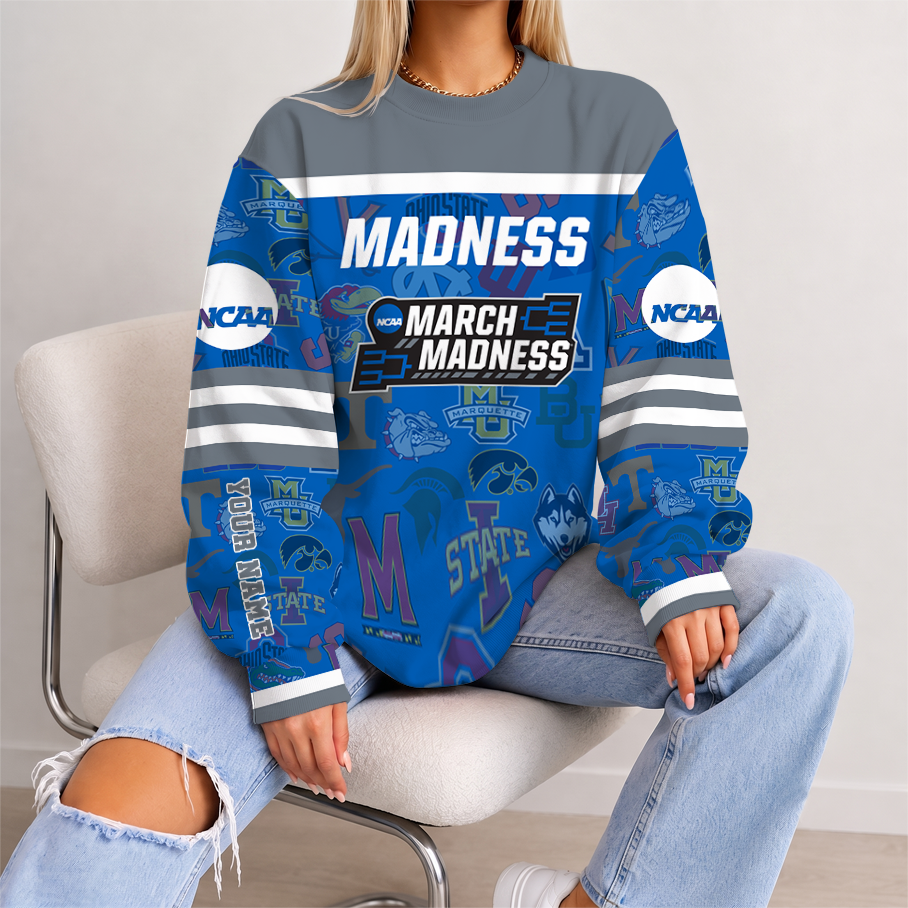 [SLAM DUNK DEAL] NEW CUSTOMIZED NCAA MAM32 BKM ALL TEAMS STRAPPY UNISEX SWEATSHIRT