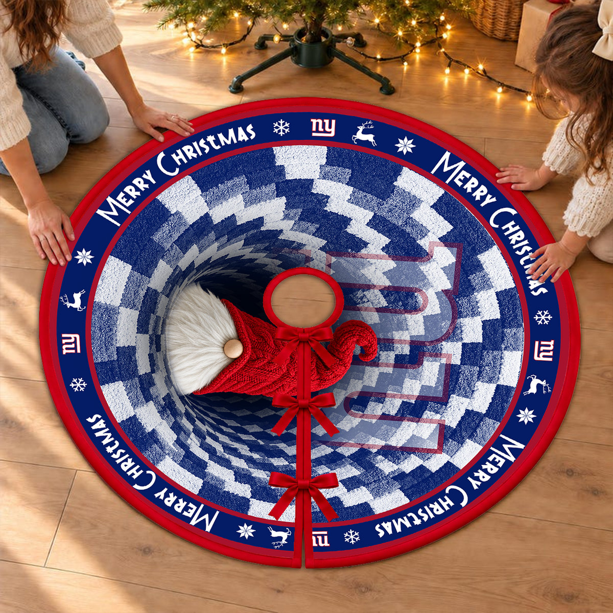 [TOUCHDOWN DEAL] NEW CUSTOMIZED NFL32 NYG THE GIANTS CHRISTMAS TREE SKIRT