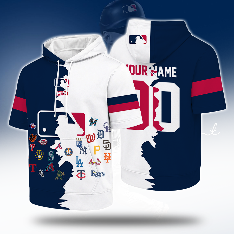 [HOMERUN DEAL] NEW CUSTOMIZED MLB32 ALL TEAMS SHORT SLEEVE HOODIE