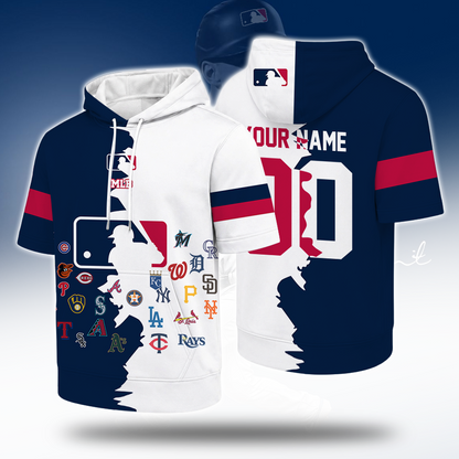 [HOMERUN DEAL] NEW CUSTOMIZED MLB32 ALL TEAMS SHORT SLEEVE HOODIE