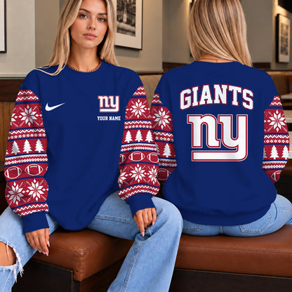 [TOUCHDOWN DEAL] NEW CUSTOMIZED NFL32 NYG THE GIANTS UNISEX SWEATSHIRT